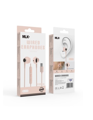 MLK+ ÉCOUTEURS INTRA-AURICULAIRES FILAIRES CONNECTEUR DE TYPE C
