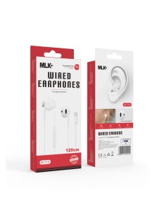 MLK+ ÉCOUTEURS INTRA-AURICULAIRES FILAIRES CONNECTEUR LIGHTNING