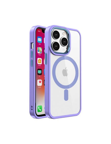 ÉTUI MAGNÉTIQUE TRANSPARENT À BORDS COLORÉS