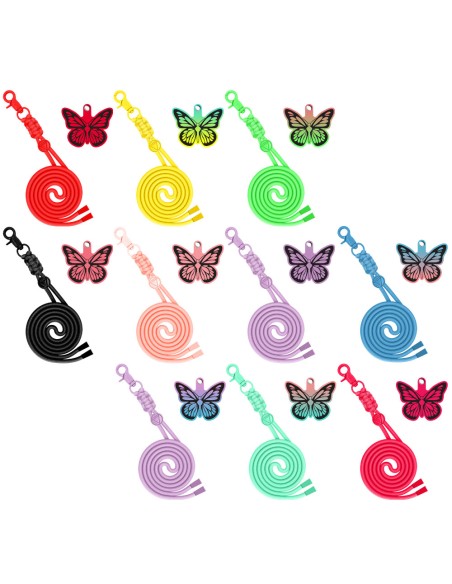 NECK STRAP WITH HOOK AND BUTTERFLY-SHAPED EMOJI FOR SMARTPHONE CASE