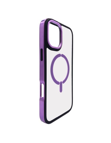 COVER RIGIDA TRASPARENTE MAGNETICA BORDI CROMATI