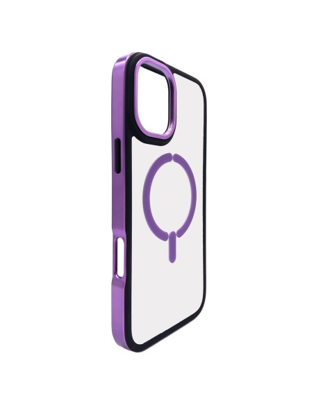 COVER RIGIDA TRASPARENTE MAGNETICA BORDI CROMATI