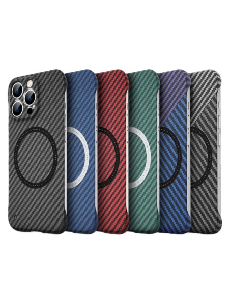 MAGNETIC HARD COVER CASE WITH CARBON-FIBER TEXTURE
