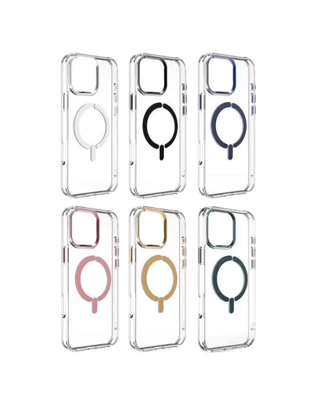 ÉTUI MAGNÉTIQUE TRANSPARENT À COUVERTURE RIGIDE