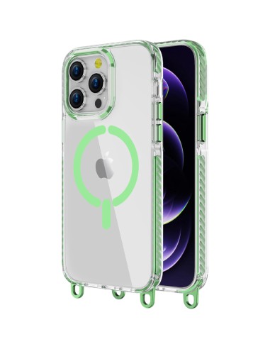 MAGNETIC HARD CLEAR COVER CASE WITH NECK STRAP