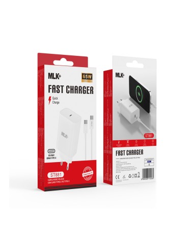 Caricatore da rete porta PD con cavo Type C to Type C