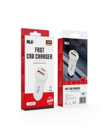 MLK+ PD+QC 30W DUAL PORT SCHNELLLADEAUTOLADEGERÄT
