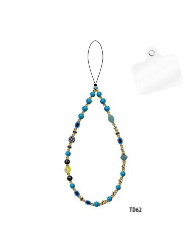 PERLES DE TÉLÉPHONE DE 18 CM DE LONG