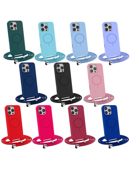MAGNETIC SOFT TOUCH COVER CASE WITH NECK STRAP