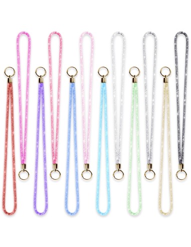NECK STRAP WITH RHINESTONE AND METAL PATCH