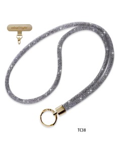 LACCIO DA COLLO CON STRASS E PATCH IN METALLO 2