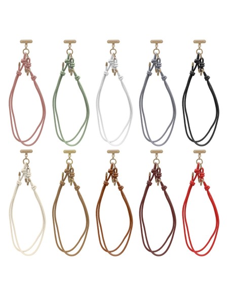 PU LEATHER NECK STRAP WITH METAL PATCH