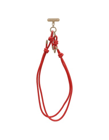 SANGLE DE COU EN CUIR PU AVEC PATCH EN MÉTAL