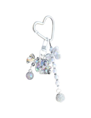 PENDENTIF MULTI-USAGE AVEC BRELOQUES ET CROCHET EN FORME DE CŒUR