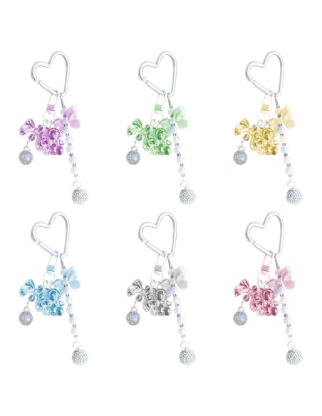 PENDENTIF MULTI-USAGE AVEC BRELOQUES ET CROCHET EN FORME DE CŒUR
