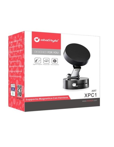 SUPPORT MAGNÉTIQUE UNIVERSEL POUR VOITURE AVEC VENTOUSE