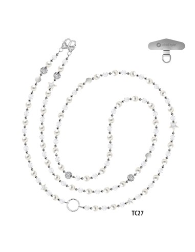 60CM-LONG PHONE BEADS WITH EYEGLASSES HOLDER RING