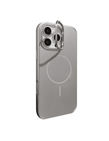 COVER RIGIDA MAGNETICA FINITURA ALLUMINIO FUNZIONE STAND