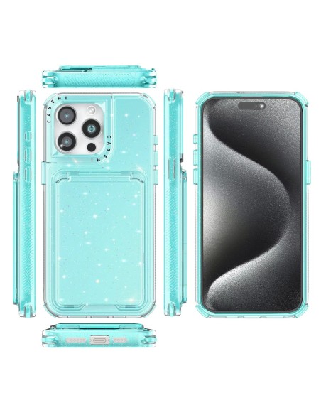 COVER RIGIDA GLITTER CON SPECCHIO E FUNZIONE STAND