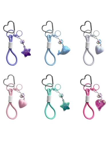 PENDENTIF POLYVALENT AVEC BRELOQUES ET CROCHET EN FORME DE CŒUR