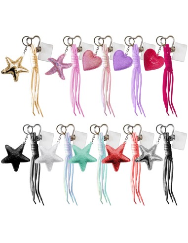 PENDENTIF MULTIFONCTIONNEL AVEC ÉTOILES ET CŒURS ET CROCHET EN FORME DE CŒUR