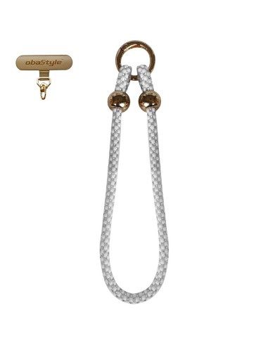 LACCIO DA POLSO CON STRASS E PATCH IN METALLO