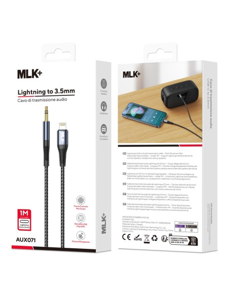 MLK+ LIGHTNING AUF 3.5MM KLINKENKABEL