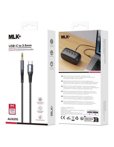 MLK+ TYPE C TO 3.5MM JACK CABLE