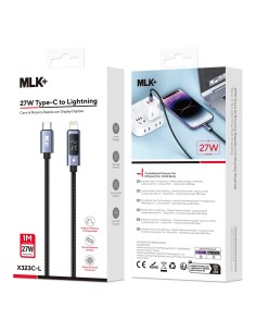 MLK+ TYP C ZU LIGHTNING GEFLOCHTENES LADEKABEL MIT DIGITALER ANZEIGE 2