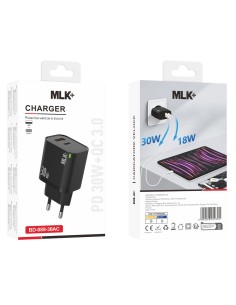 Chargeur secteur PD+QC à double port