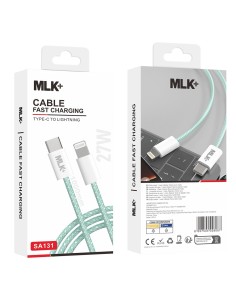 MLK+ TYPE C TO LIGHTNING BRAIDED CHARGING CABLE