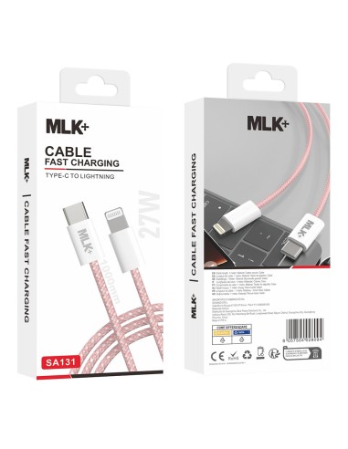 MLK+ CAVO INTRECCIATO FAST CHARGE TYPE C TO LIGHTNING