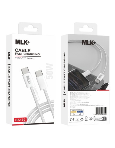 MLK+ TYPE C TO TYPE C BRAIDED CHARGING CABLE