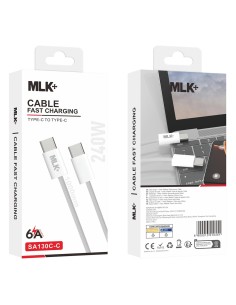 MLK+ 1 MT. TYPE C TO TYPE C 240W BRAIDED FAST CHARGING CABLE