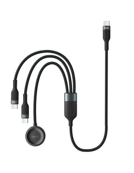 MLK+ CAVO INTRECCIATO FAST CHARGE 3 IN 1 TYPE C + SMART WATCH