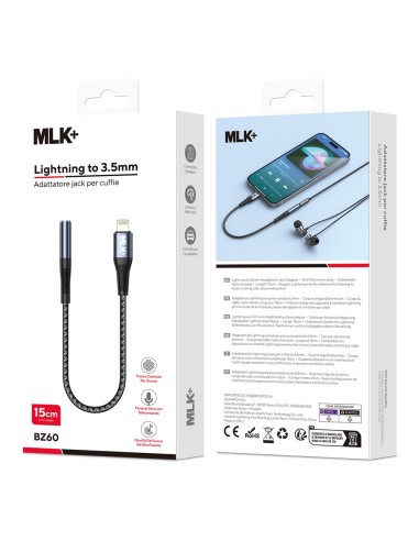MLK+ LIGHTNING TO 3.5MM JACK ADAPTER