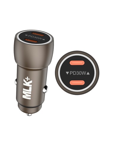 MLK+ CHARGEUR DE VOITURE RAPIDE 60W À DOUBLE PORT USB-C