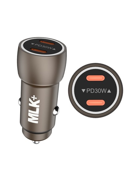 MLK+ CHARGEUR DE VOITURE RAPIDE 60W À DOUBLE PORT USB-C