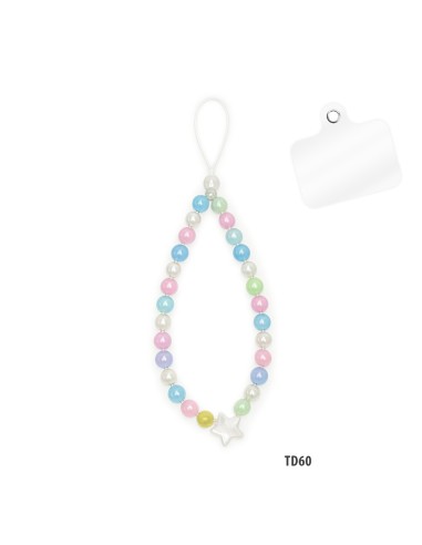 PERLES DE TÉLÉPHONE DE 18 CM DE LONG