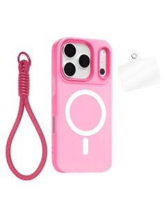 MAGNETIC HARD CASE WITH FROSTED EFFECT AND WRIST STRAP