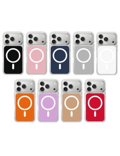 ÉTUI SEMI-DUR TRANSPARENT AVEC PANNEAU ARRIÈRE COLORÉ 2