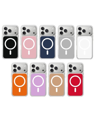 COVER SEMIRIGIDA TRASPARENTE CON PANNELLO COLORATO