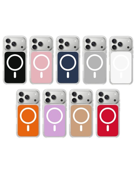 COVER SEMIRIGIDA TRASPARENTE CON PANNELLO COLORATO