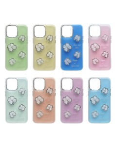 ÉTUI RIGIDE SEMICLEAR AVEC DÉTAILS EN STRASS