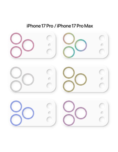 TEMPERED GLASS CAMERA LENS PROTECTOR WITH GLITTER EFFECT