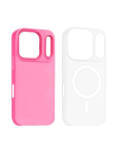 COVER RIGIDA MAGNETICA FROSTED EFFECT CON LACCIO DA POLSO