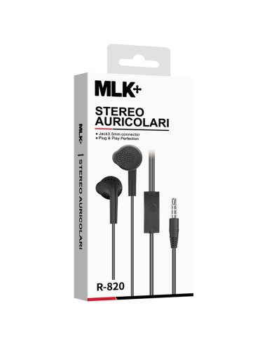 MLK+ ÉCOUTEURS INTRA-AURICULAIRES FILAIRES CONNECTEUR 3,5 MM