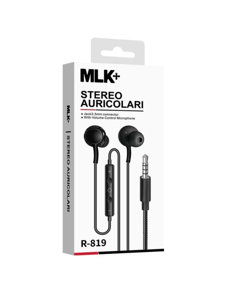 MLK+ IN-EAR KABELGEBUNDENE OHRHÖRER KLINKE 3.5MM STECKER GEFLOCHTENES KABEL