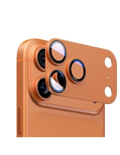 PROTECTEUR D'OBJECTIF D'APPAREIL PHOTO EN ALUMINIUM SATINÉ - PAQUET MONOCOULEUR ORANGE 2