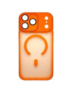 COLOURED EDGES MAGNETIC SEMIHARD SEMICLEAR COVER CASE - SINGLE-COLOR ORANGE PACK 2
